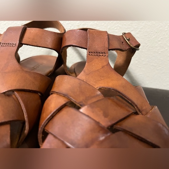 Brador MALAWI CIGAR PLATFORM Leather sandals Size 39 Made in Italy - Picture 8 of 15